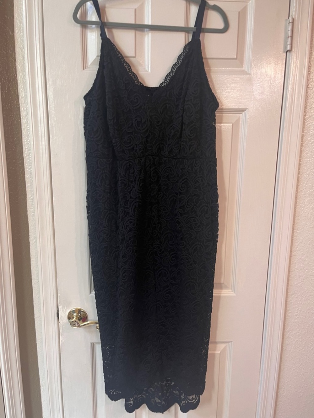 NWT torrid Black Lace Midi Slip Dress